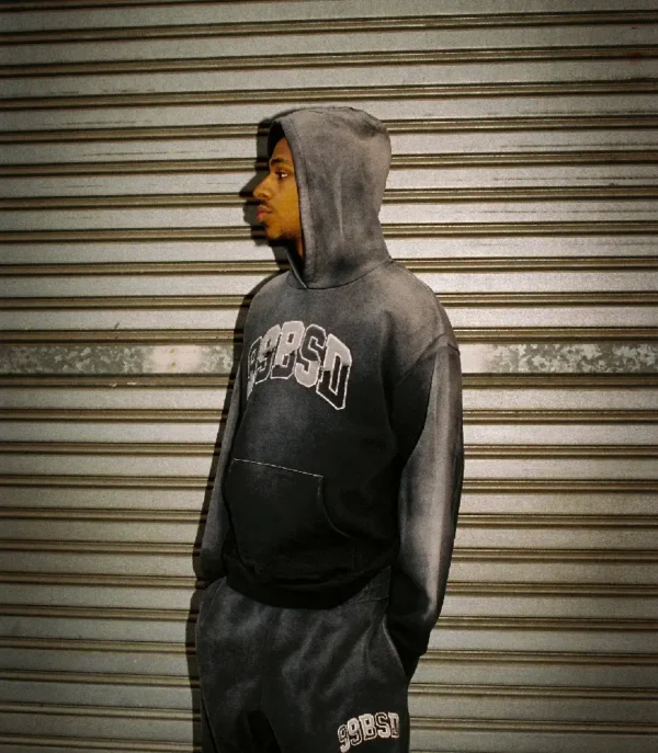 99 Based Deconstructed Hoodie [Faded Black]