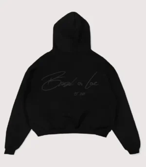 99 Based Signature Hoodie Black on Black